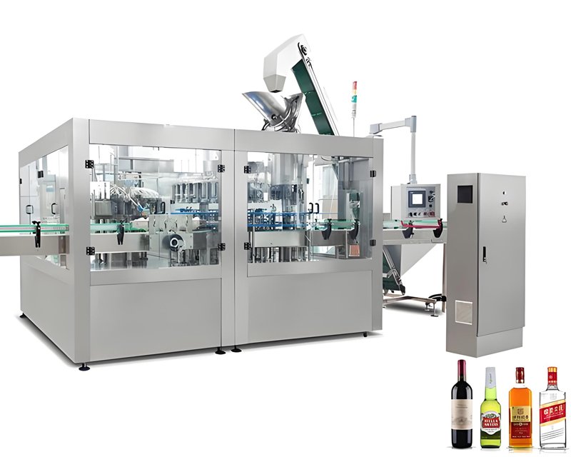 BRGF Series Glass Bottle 3-in-1 Rinsing-Filling-Capping Machine