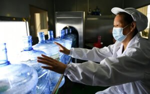 Bottled Water Production Line Visual Inspection Position